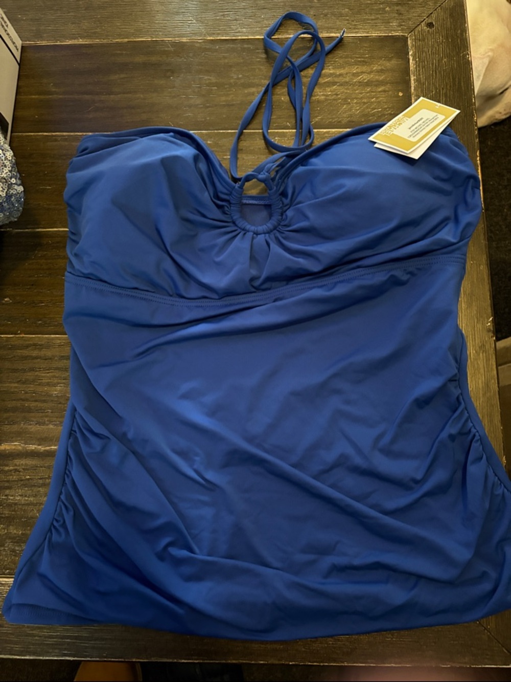 Michael Kors Royal Blue woman’s   Halter Swim Tankini